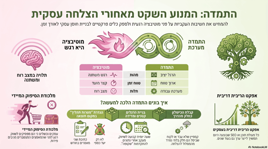 התמדה בעסק - סיכום