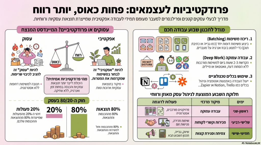 פרודקטיביות לעצמאים